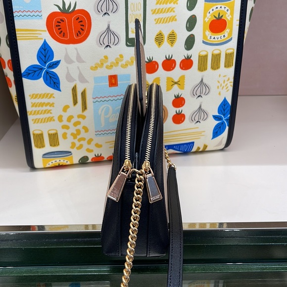 Kate Spade Morgan Colorblocked Double-zip Dome Crossbody & Morgan Cardholder NWT - Picture 4 of 14